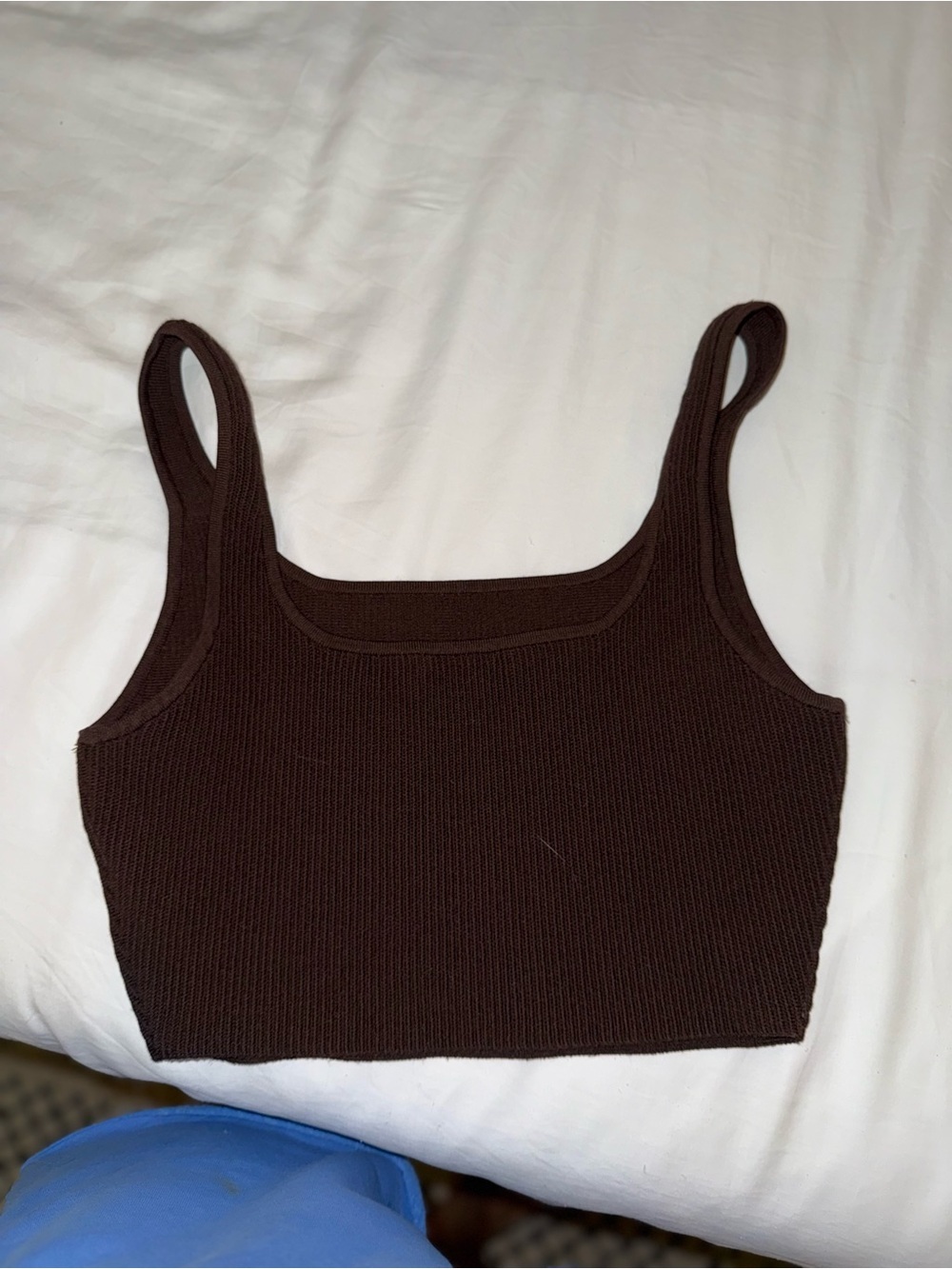 Aritzia Ribbed Cropped Tank Top